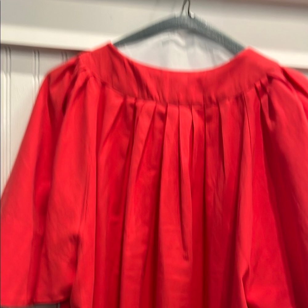 Pomander Place Red Flutter Sleeve Midi Dress - Picture 5 of 7